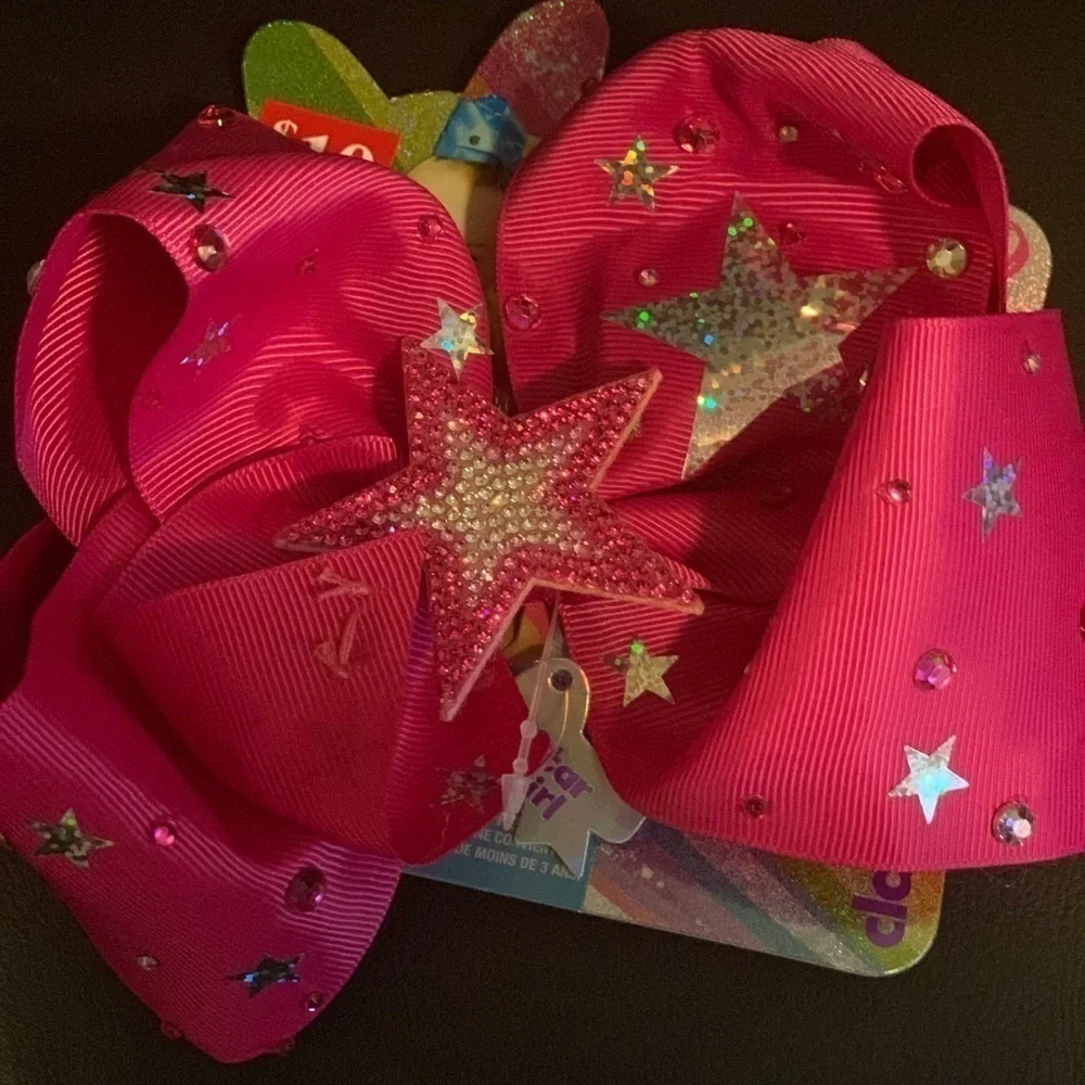 Jo Jo Fans two hair bows new